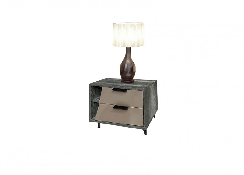 TABLE DE NUIT CASTALA REF 270 LEFT 2 TIRS GREY